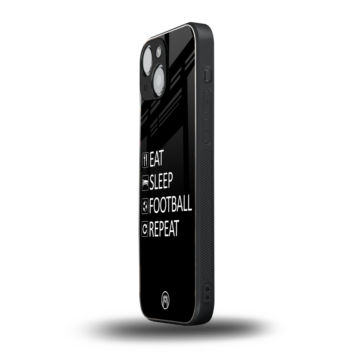 football loop back phone cover | glass case for iphone 13 mini