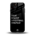 football loop back phone cover | glass case for iphone 15 plus