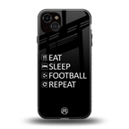 football loop back phone cover | glass case for iphone 14 plus