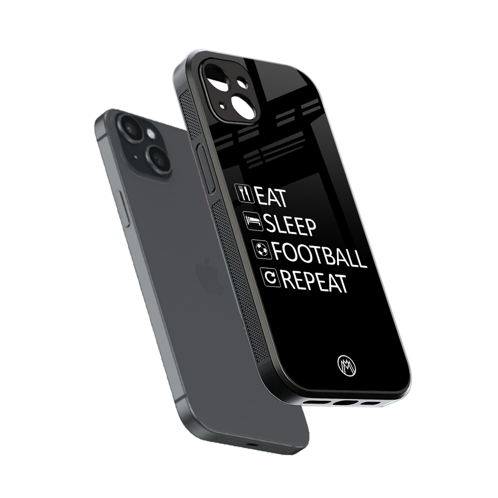 football loop back phone cover | glass case for iphone 15 plus