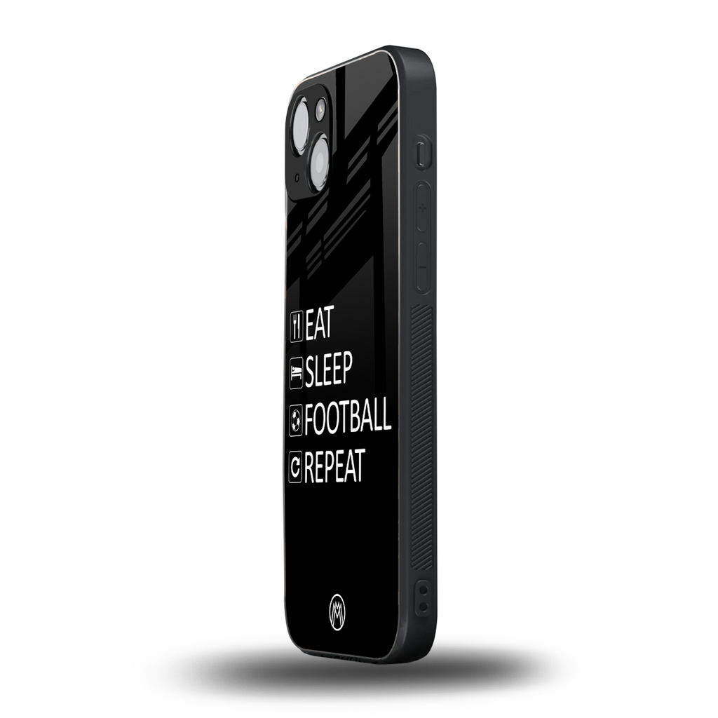 football loop back phone cover | glass case for iphone 14 plus
