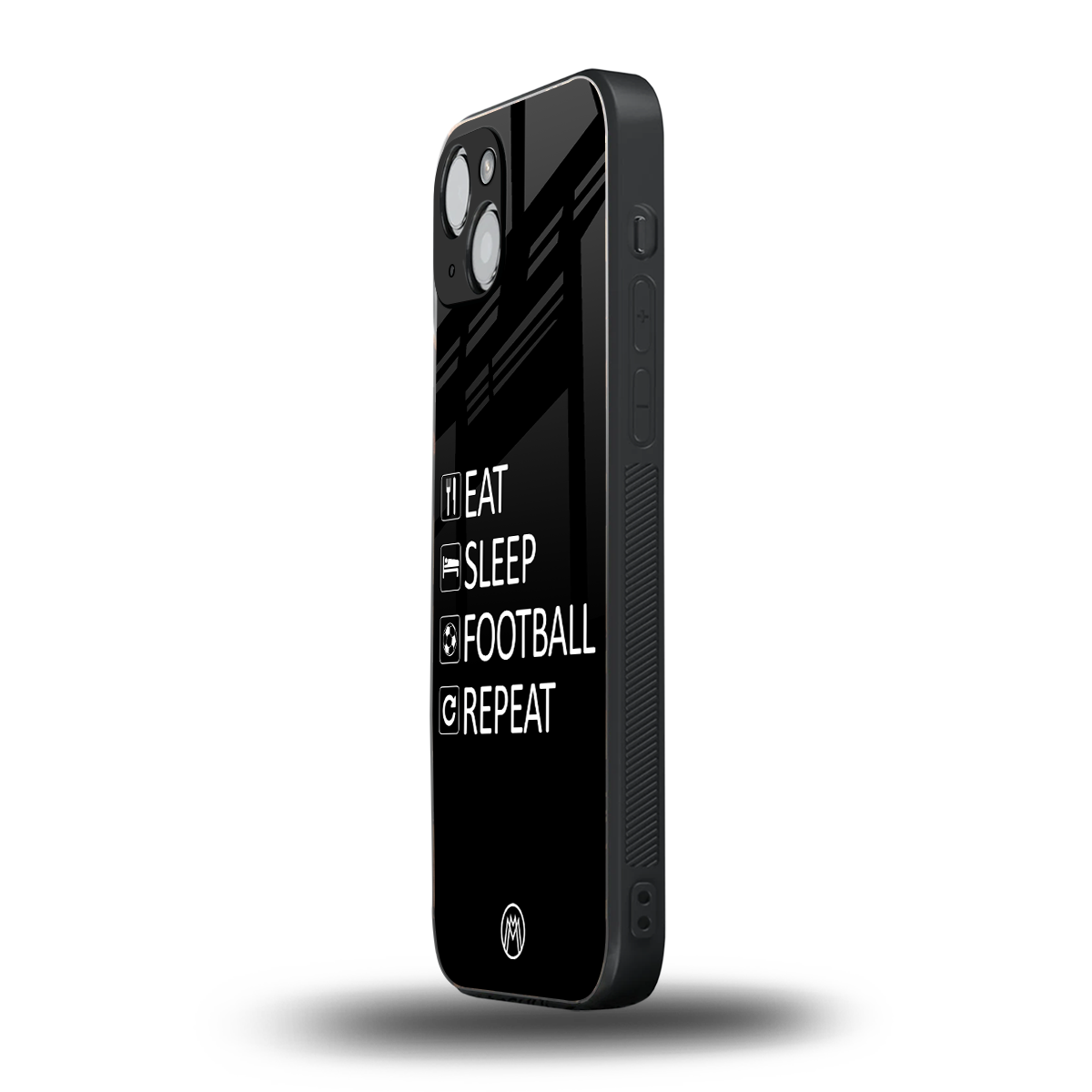 football loop back phone cover | glass case for iphone 14 plus