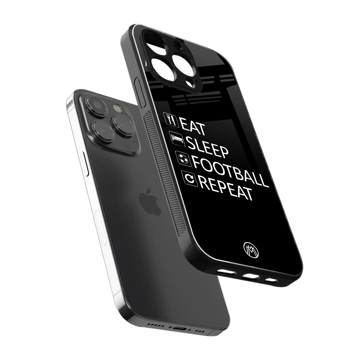 football loop back phone cover | glass case for iphone 15 pro max