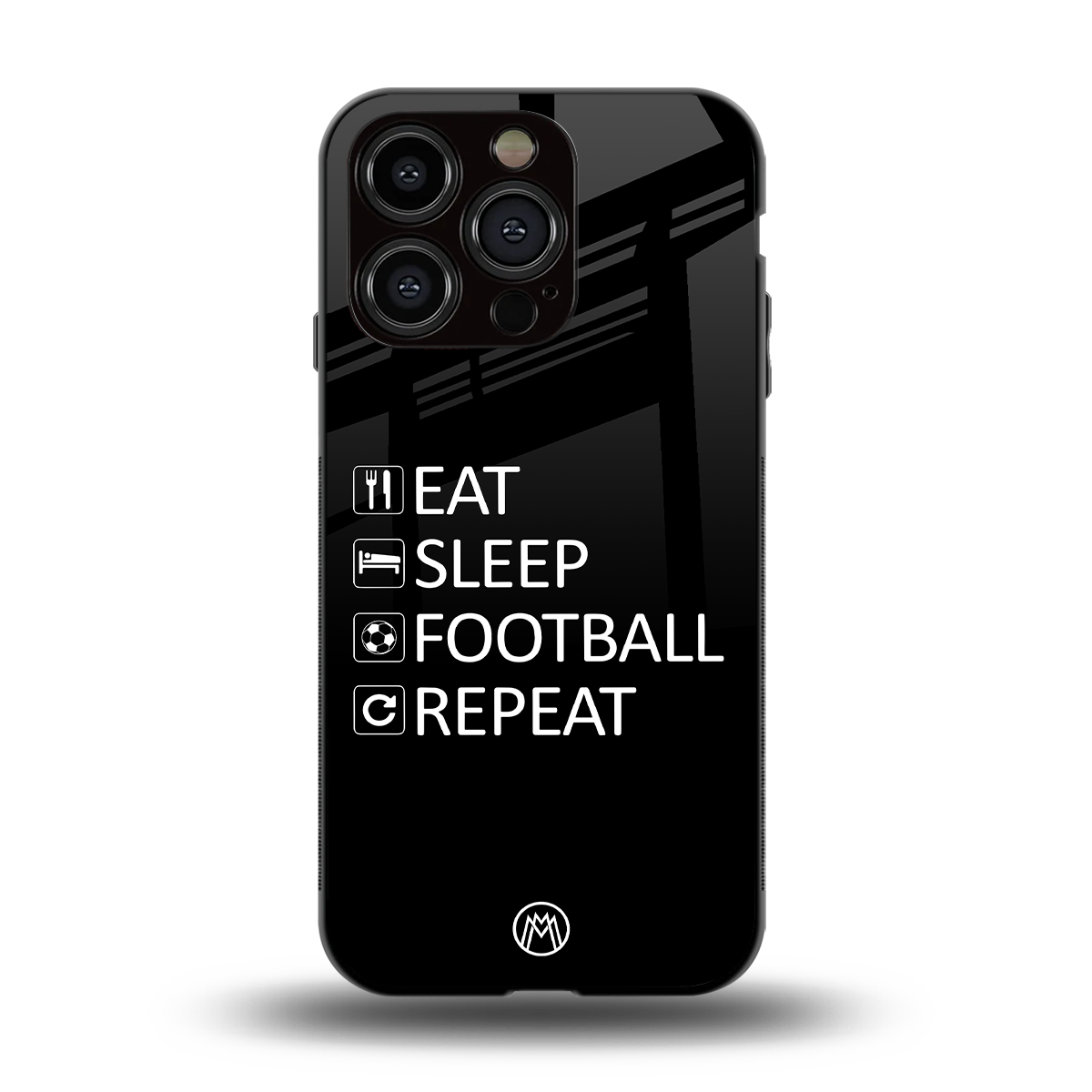 football loop back phone cover | glass case for iphone 15 pro