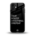 football loop back phone cover | glass case for iphone 16 plus