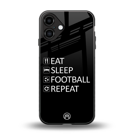 football loop back phone cover | glass case for iphone 16 plus