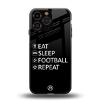 football loop back phone cover | glass case for iphone 16 pro max