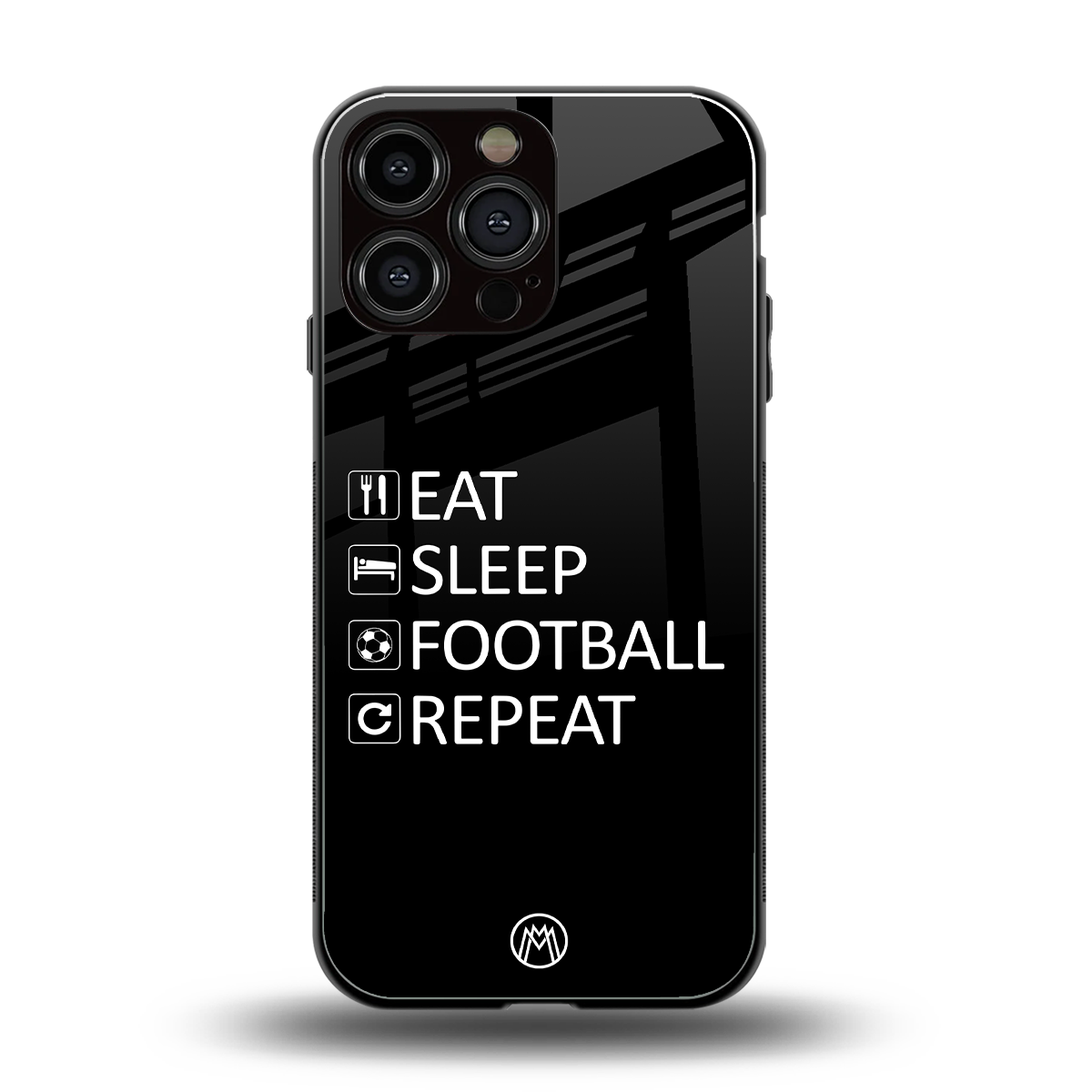 football loop back phone cover | glass case for iphone 16 pro max