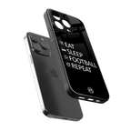 football loop back phone cover | glass case for iphone 16 pro max