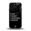 football loop back phone cover | glass case for iphone 16 pro
