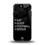 football loop back phone cover | glass case for iphone 16 pro