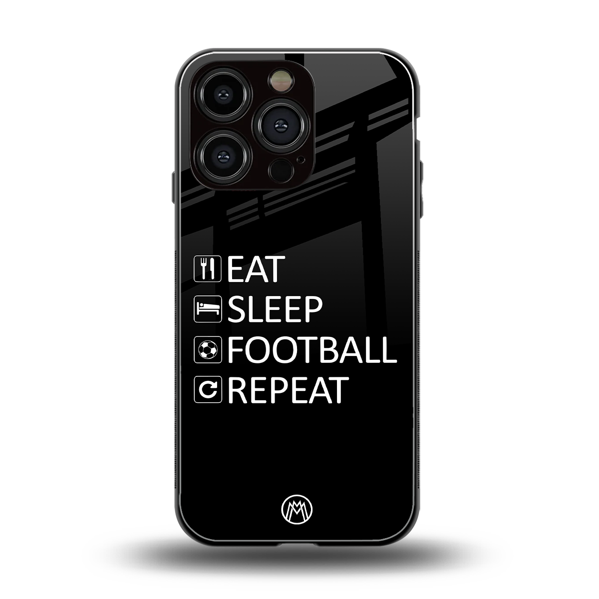 football loop back phone cover | glass case for iphone 16 pro