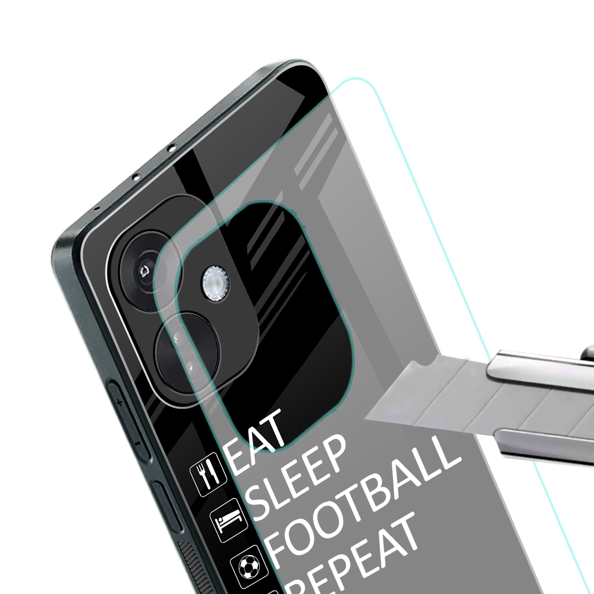 football loop back phone cover | glass case for oneplus nord ce 3