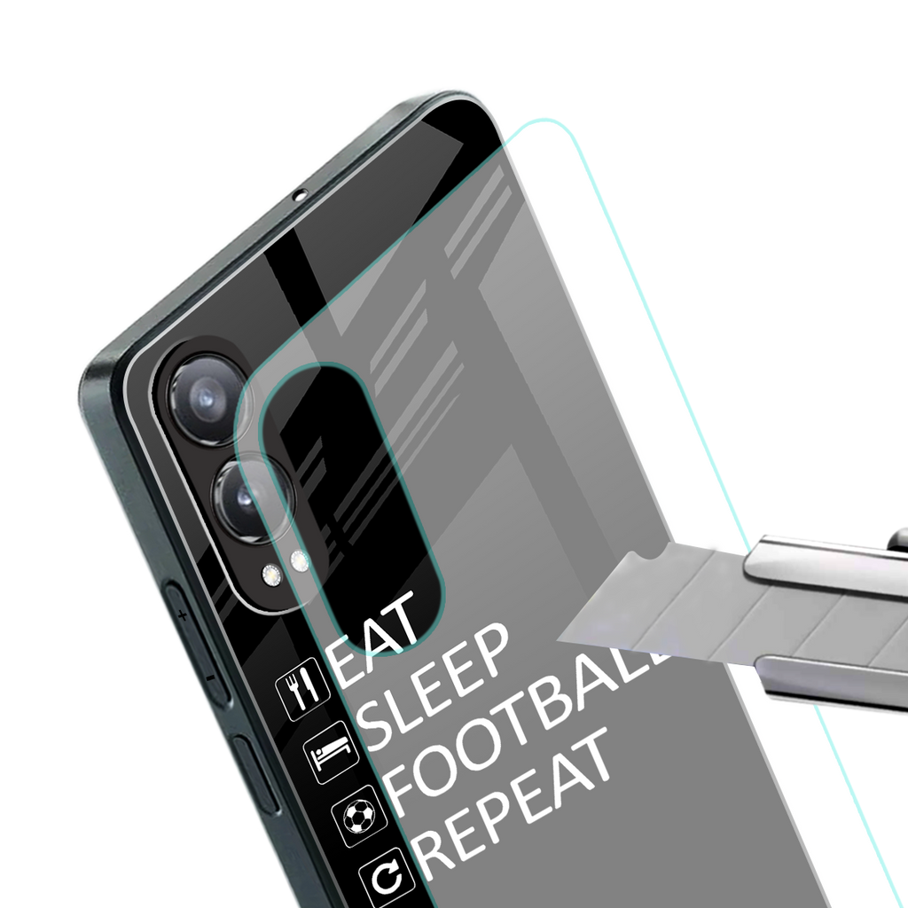 football loop back phone cover | glass case for oneplus nord ce 4 lite