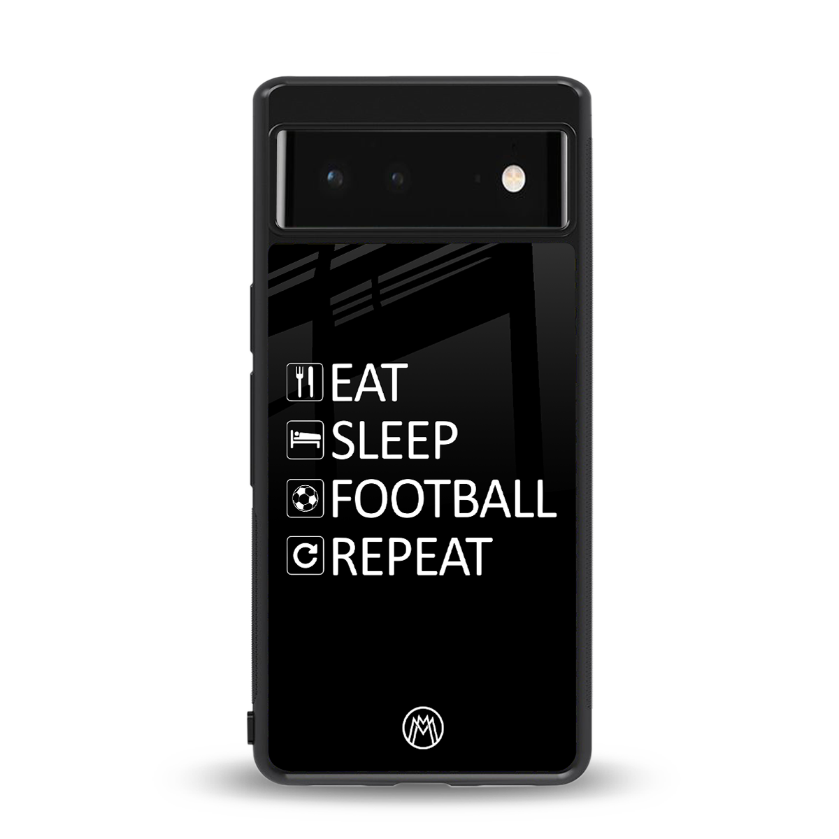 football loop back phone cover | glass case for google pixel 6
