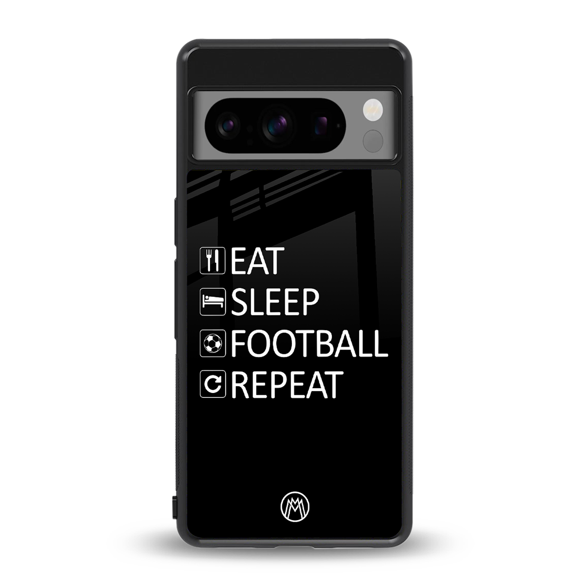 football loop back phone cover | glass case for google pixel 8 pro