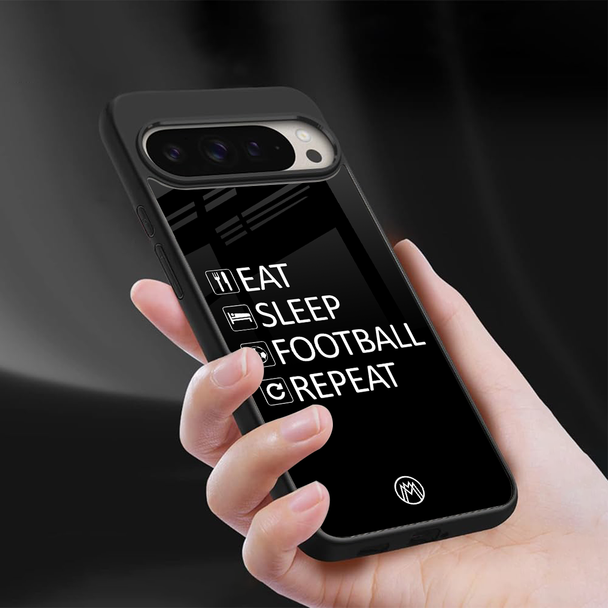 football loop back phone cover | glass case for google pixel 9 pro xl