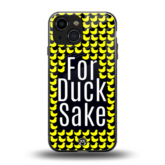 for duck sake back phone cover | glass case for iphone 13 mini