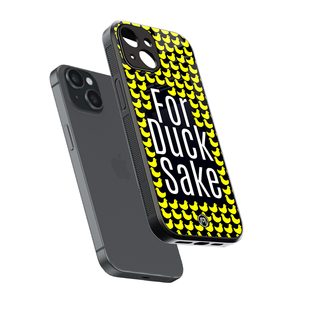 for duck sake back phone cover | glass case for iphone 13 mini