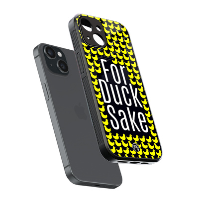for duck sake back phone cover | glass case for iphone 13 mini