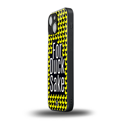 for duck sake back phone cover | glass case for iphone 13 mini
