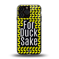 for duck sake back phone cover | glass case for iphone 13 pro max