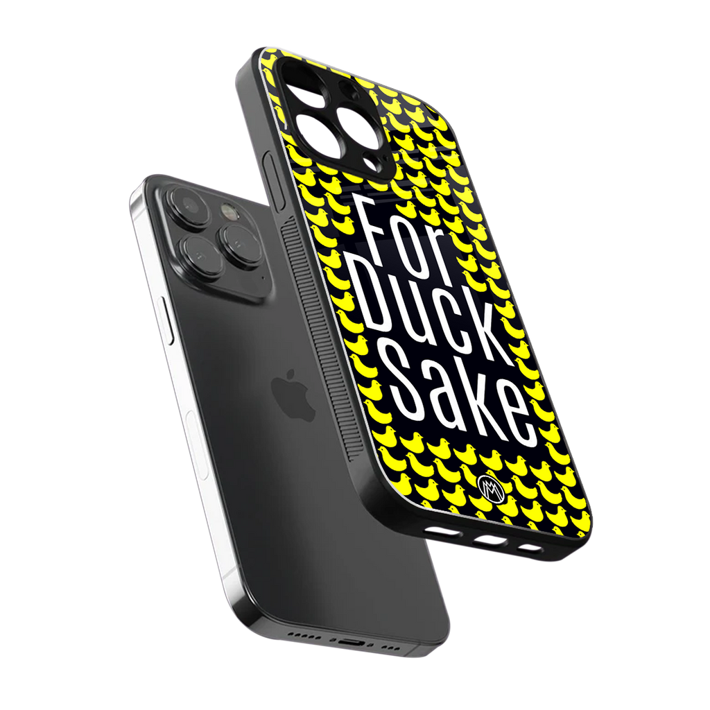 for duck sake back phone cover | glass case for iphone 13 pro max