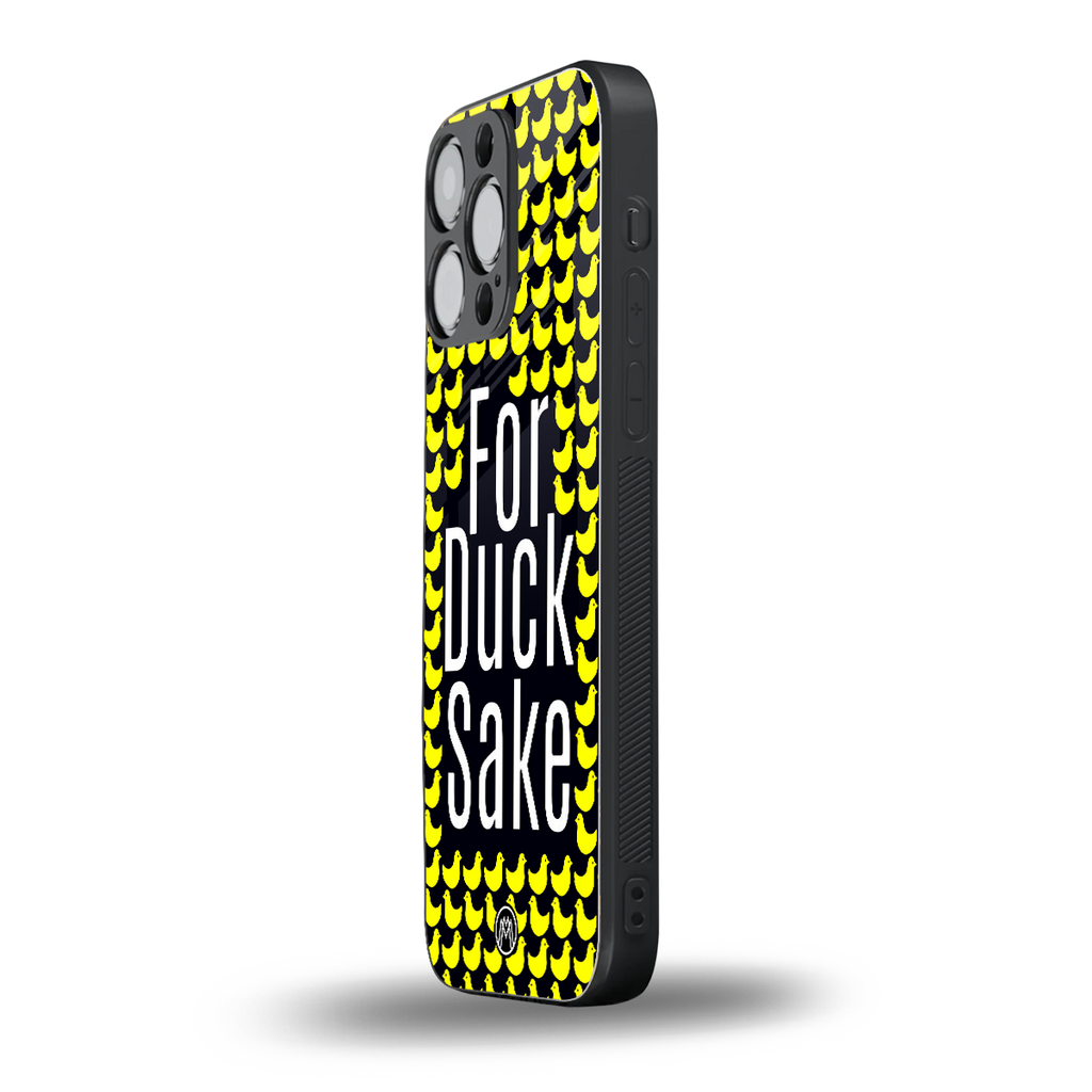for duck sake back phone cover | glass case for iphone 13 pro max