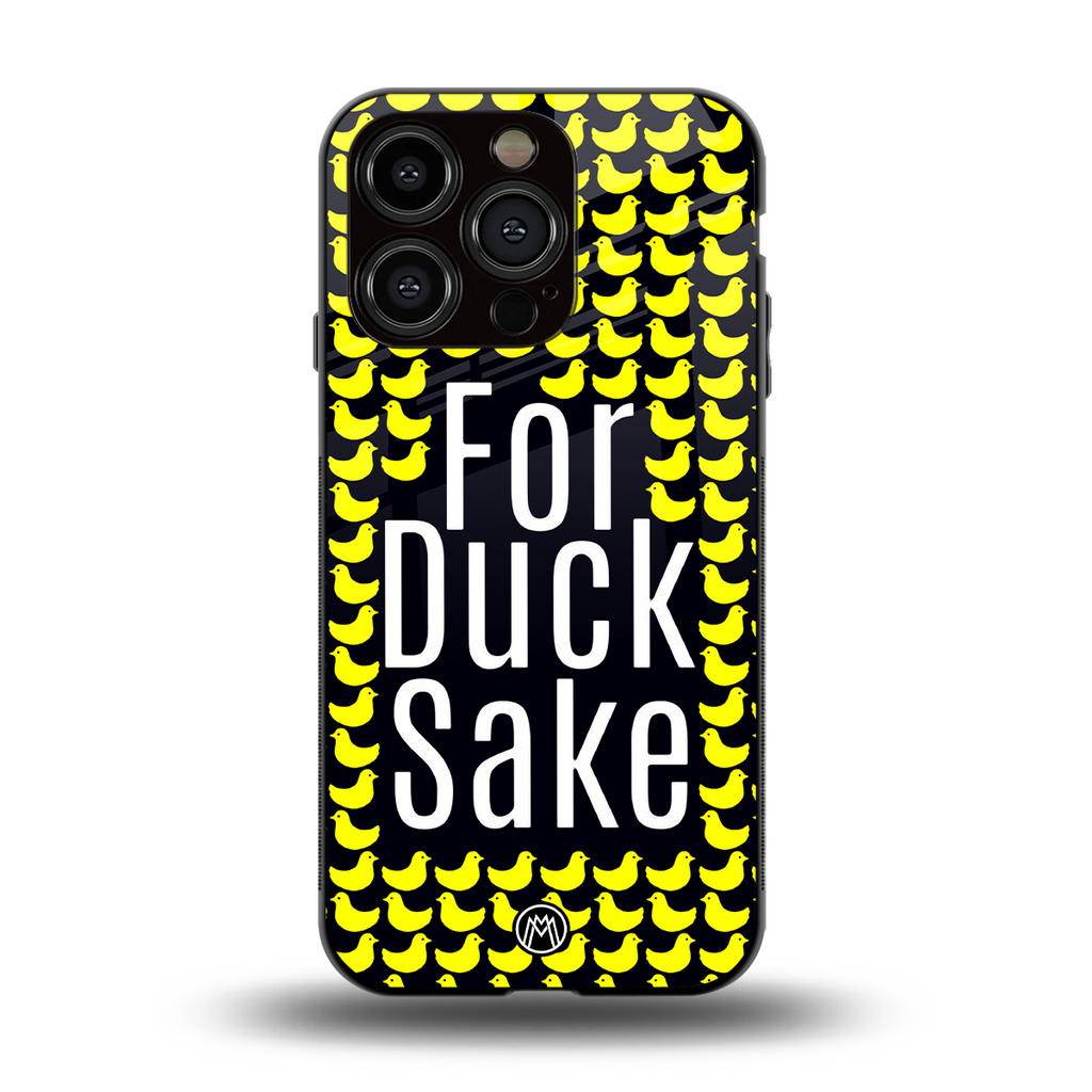 for duck sake back phone cover | glass case for iphone 13 pro