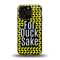 for duck sake back phone cover | glass case for iphone 13 pro