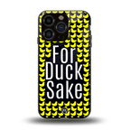 for duck sake back phone cover | glass case for iphone 13 pro