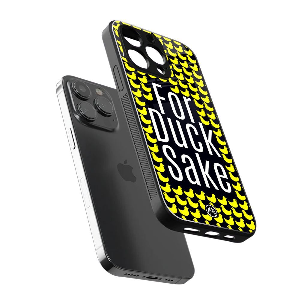 for duck sake back phone cover | glass case for iphone 13 pro
