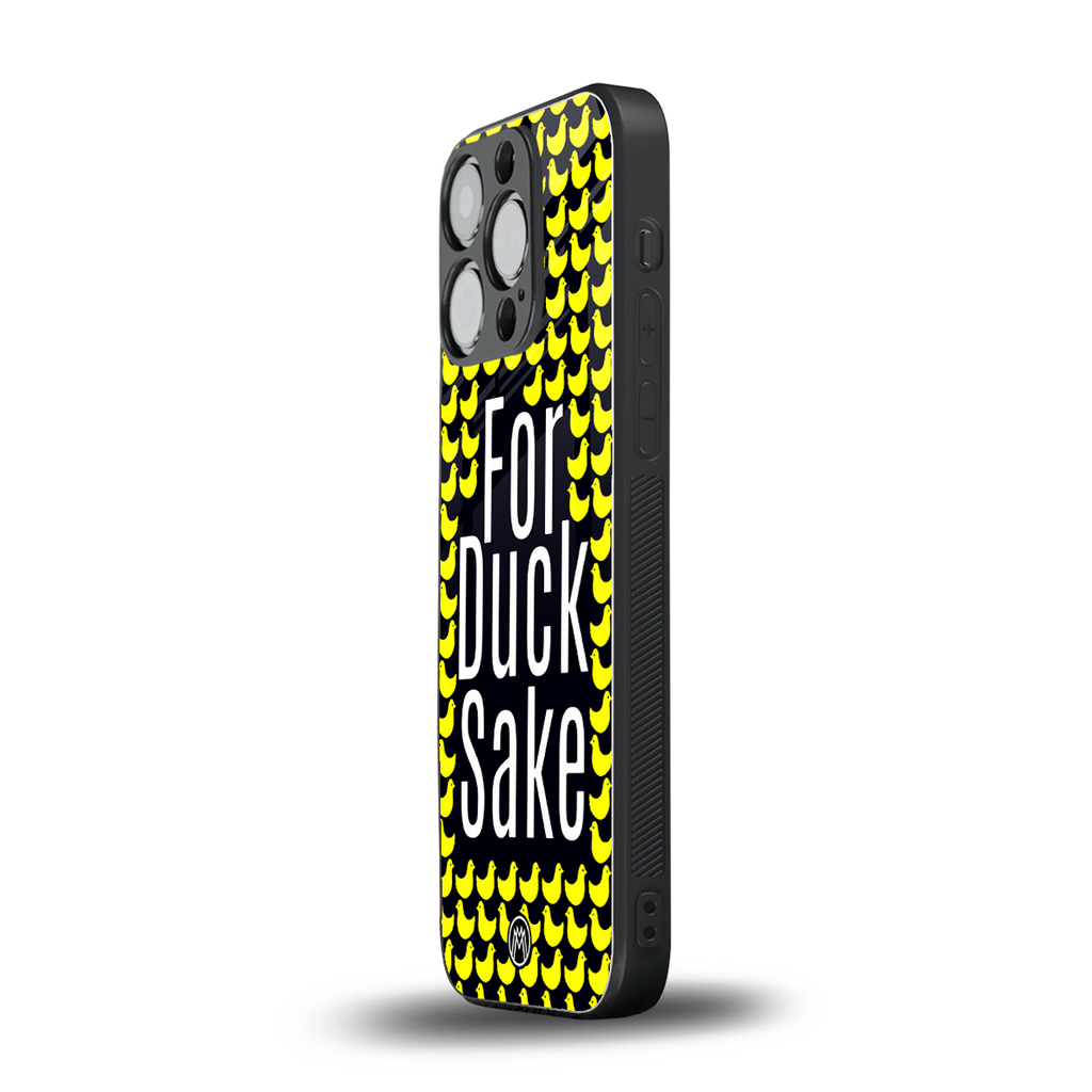 for duck sake back phone cover | glass case for iphone 13 pro