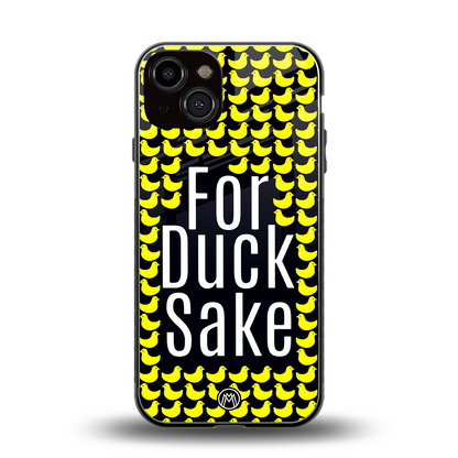 for duck sake back phone cover | glass case for iphone 13