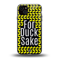 for duck sake back phone cover | glass case for iphone 15 plus
