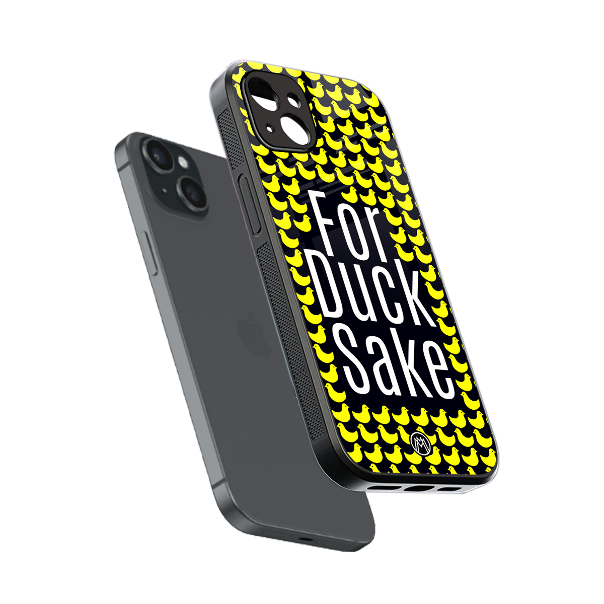 for duck sake back phone cover | glass case for iphone 15 plus