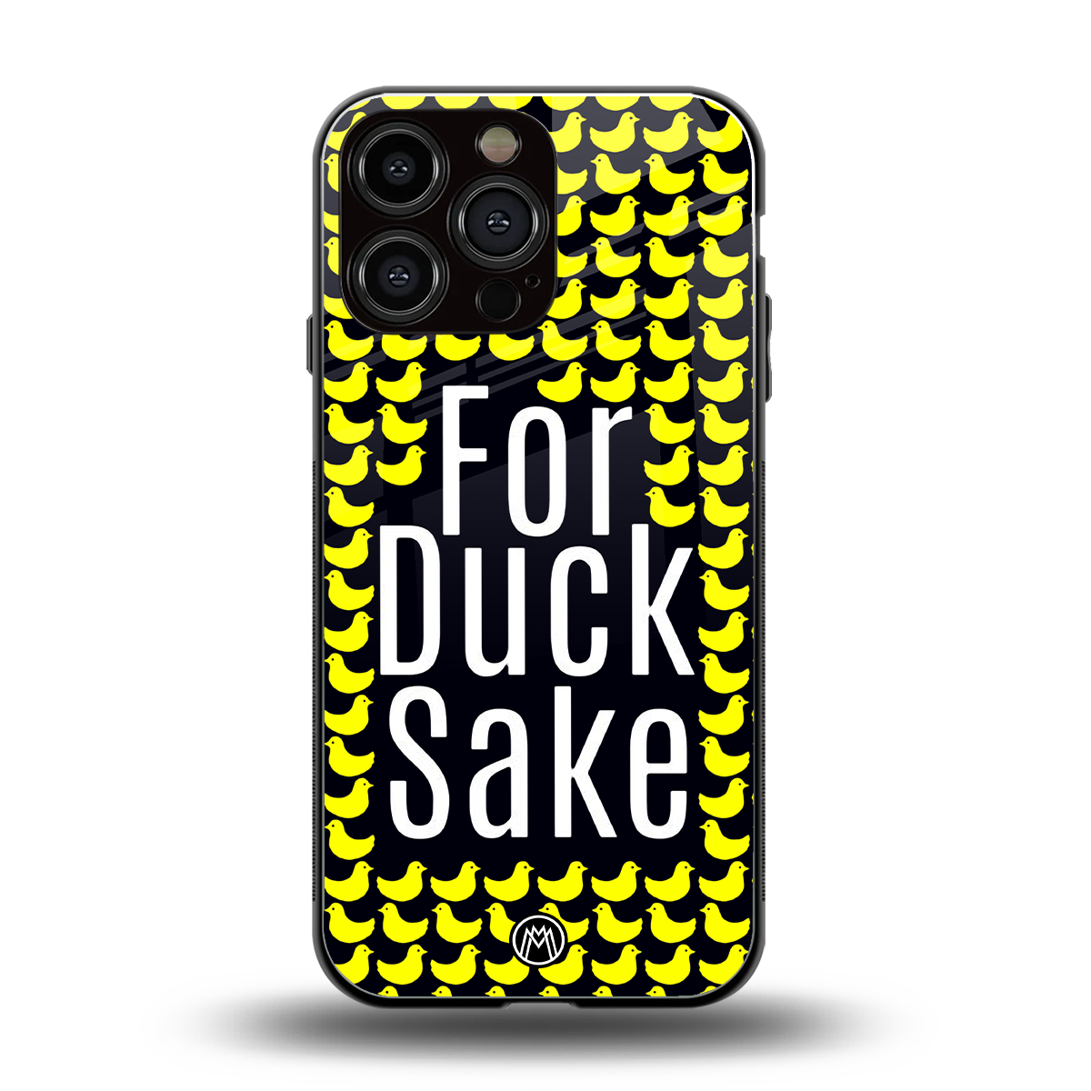 for duck sake back phone cover | glass case for iphone 15 pro max