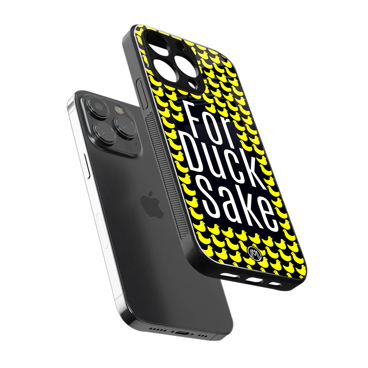 for duck sake back phone cover | glass case for iphone 15 pro max