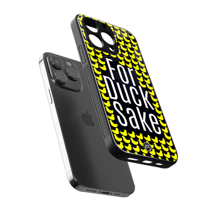 for duck sake back phone cover | glass case for iphone 14 pro max