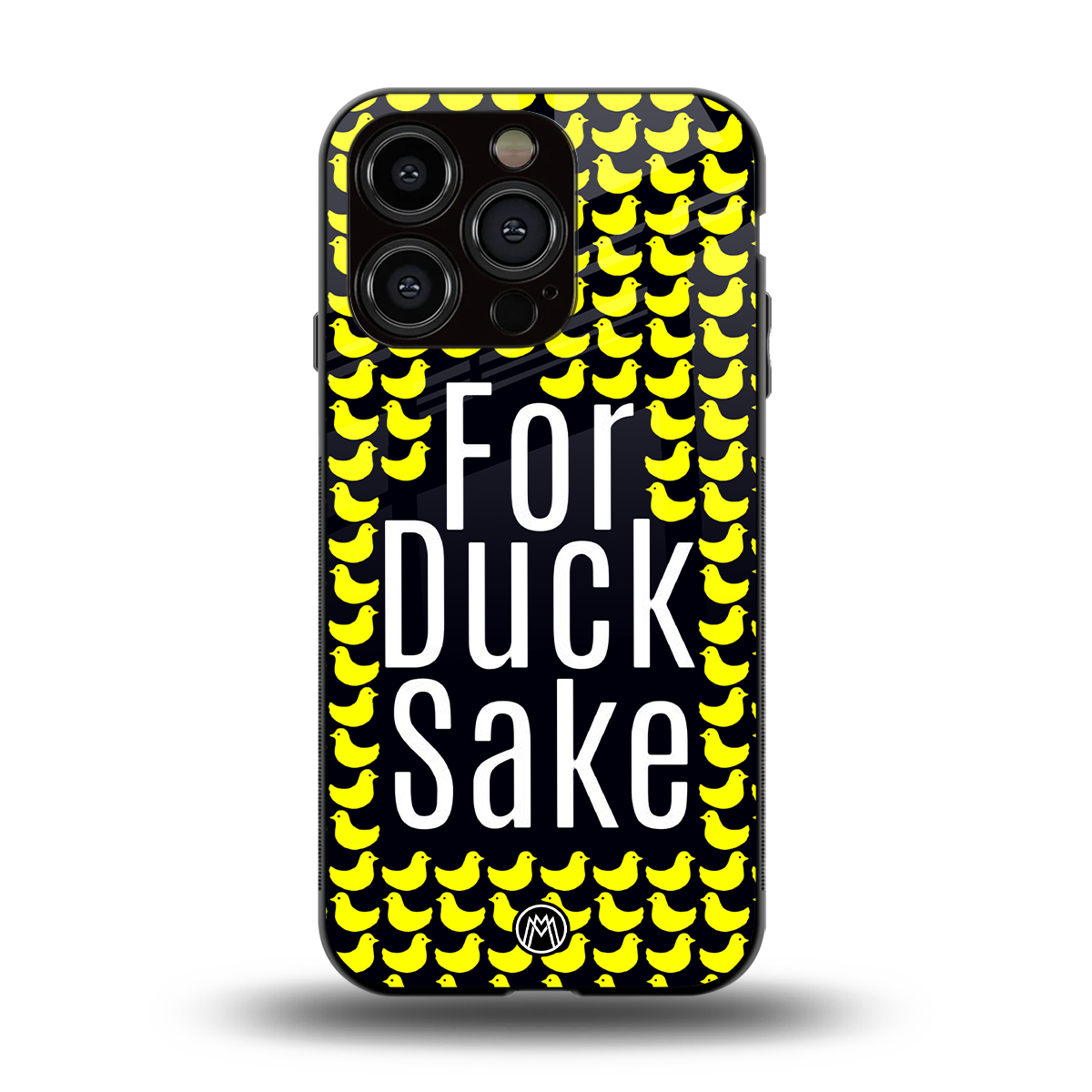 for duck sake back phone cover | glass case for iphone 15 pro