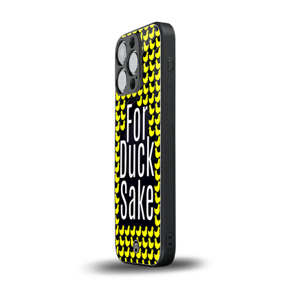 for duck sake back phone cover | glass case for iphone 14 pro