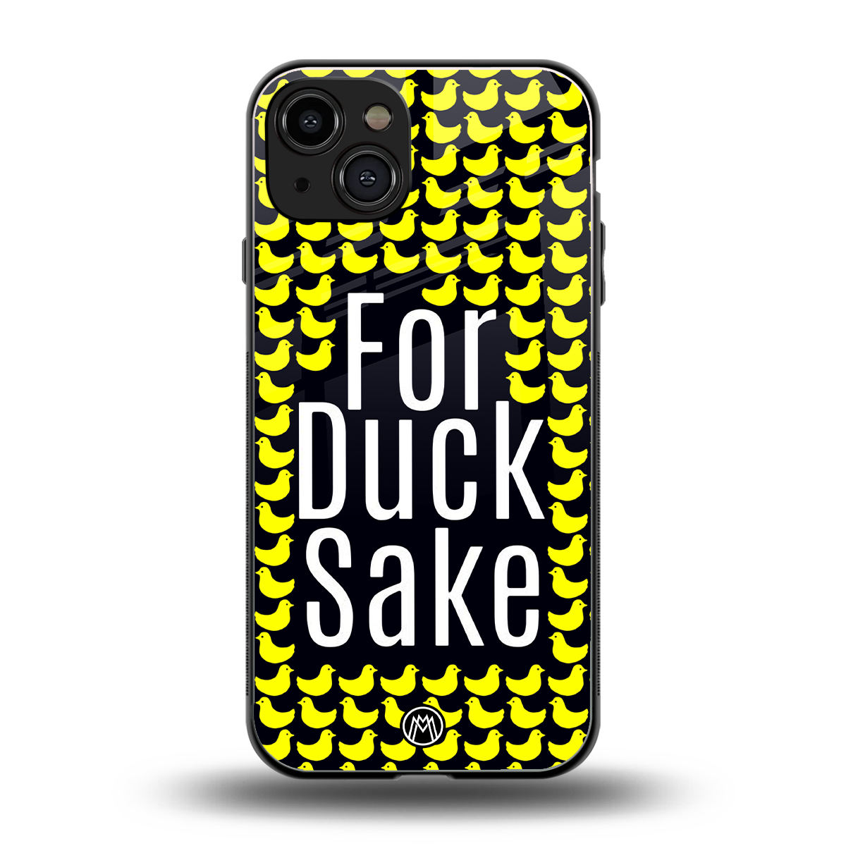 for duck sake back phone cover | glass case for iphone 15