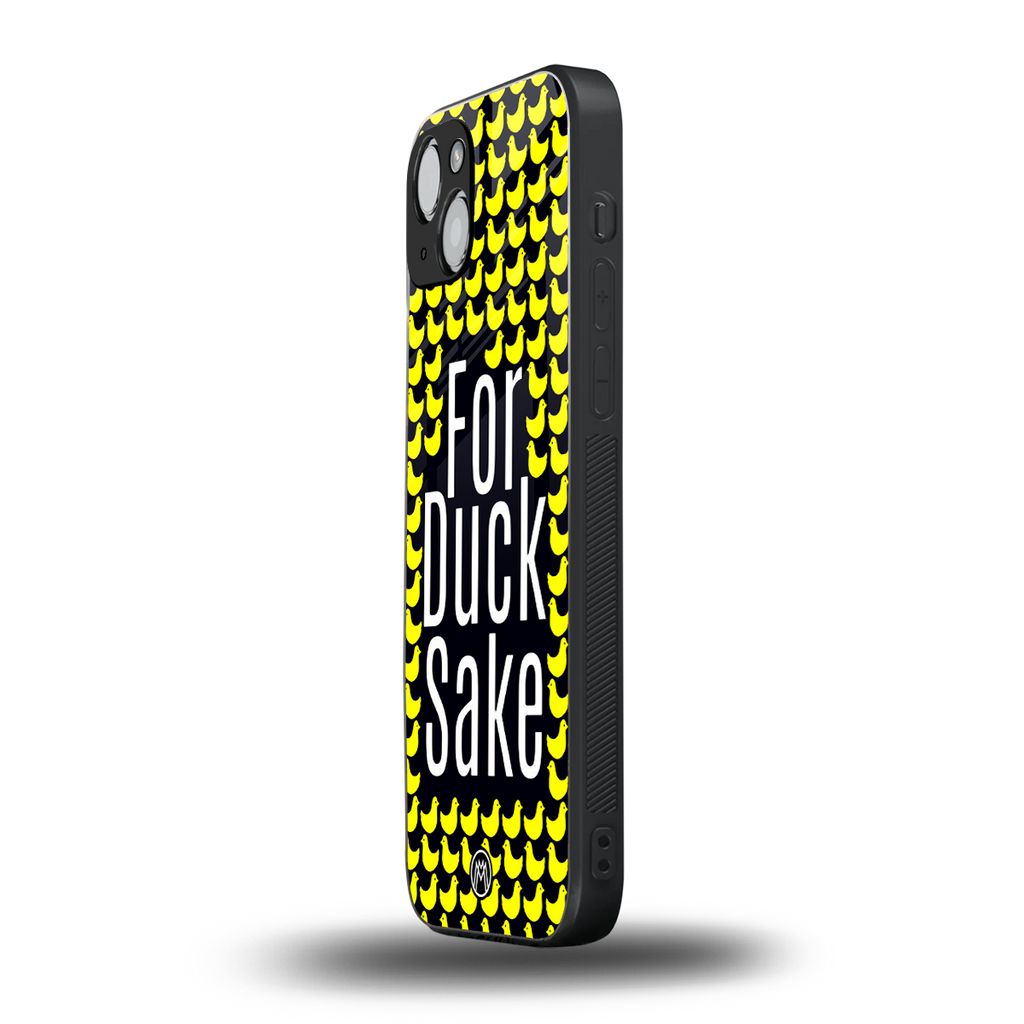 for duck sake back phone cover | glass case for iphone 15