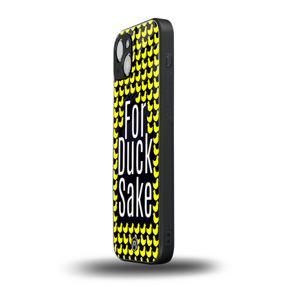 for duck sake back phone cover | glass case for iphone 15