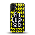 for duck sake back phone cover | glass case for iphone 16 plus