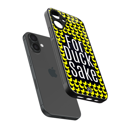 for duck sake back phone cover | glass case for iphone 16 plus