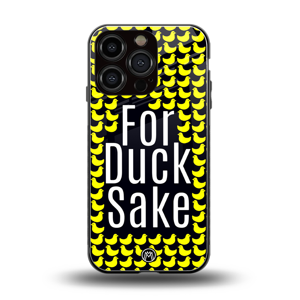 for duck sake back phone cover | glass case for iphone 16 pro