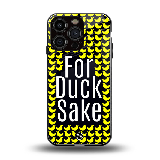 for duck sake back phone cover | glass case for iphone 16 pro