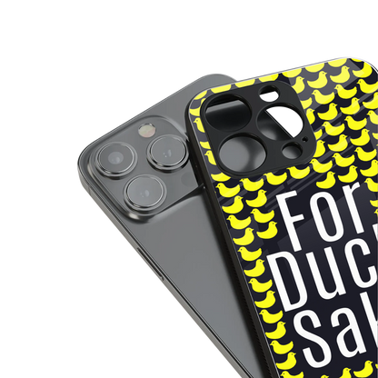 for duck sake back phone cover | glass case for iphone 15 pro