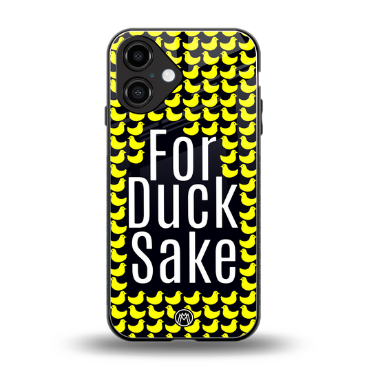 for duck sake back phone cover | glass case for iphone 16